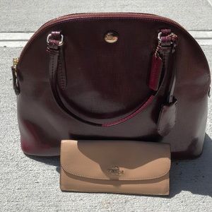 Perfect fall/winter duo! Coach purse and wallet